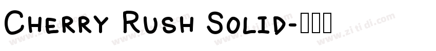 Cherry Rush Solid字体转换